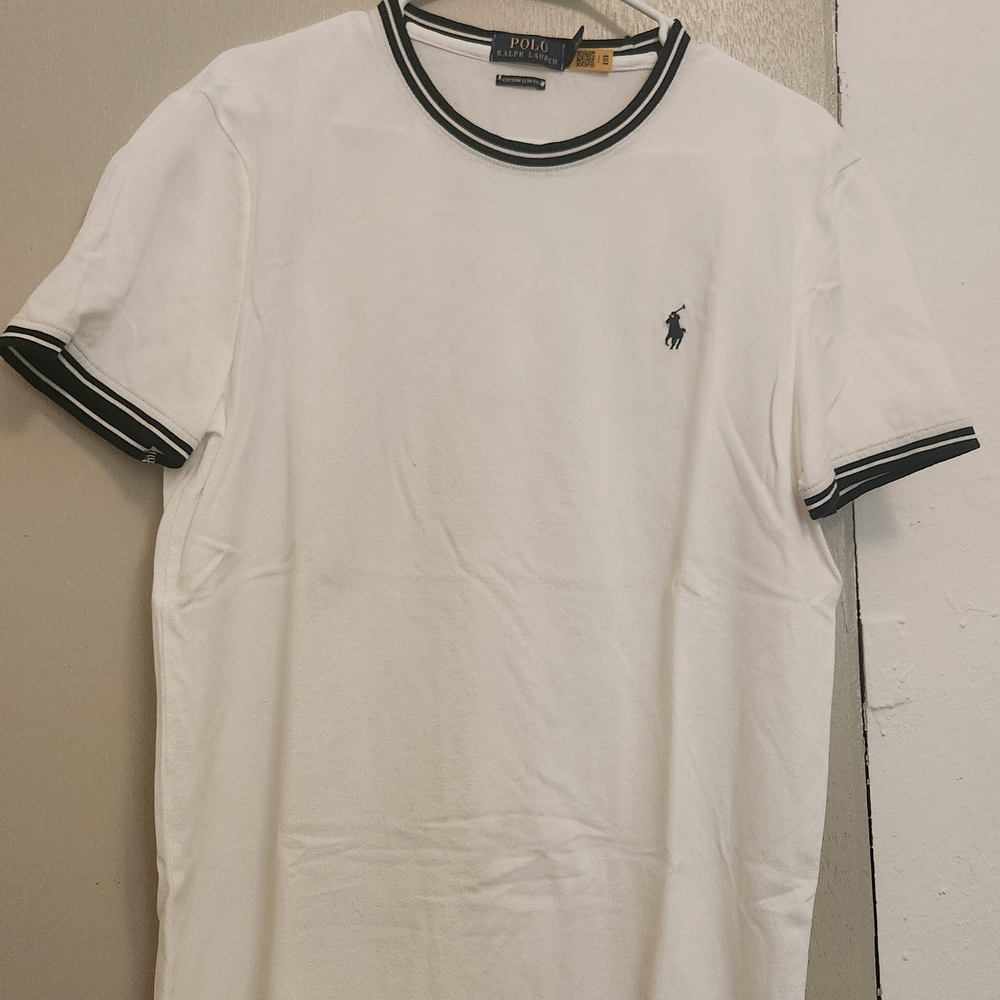 Ralph Lauren White and Black Short Sleeve Tees